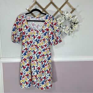RIXO Multicolor Floral Mini Dress